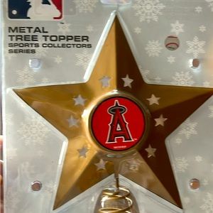 Metal Angels Baseball Christmas Topper